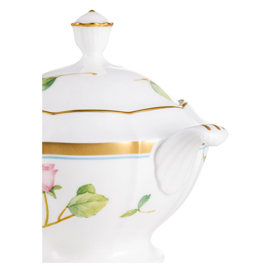 Сахарница Narumi Цветущая Роза 290 мл, фарфор костяной