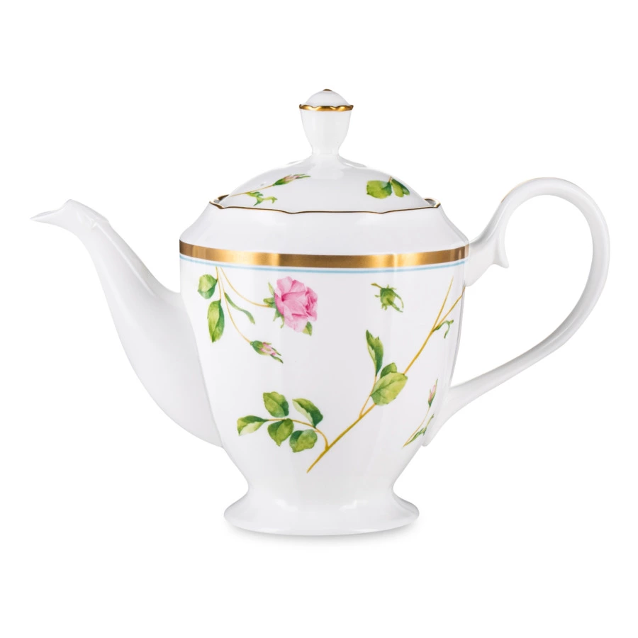 Чайник Narumi Цветущая Роза 960 мл, фарфор костяной