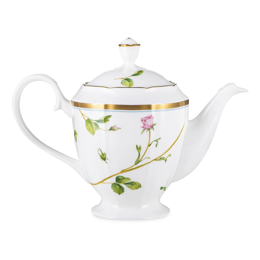 Чайник Narumi Цветущая Роза 960 мл, фарфор костяной