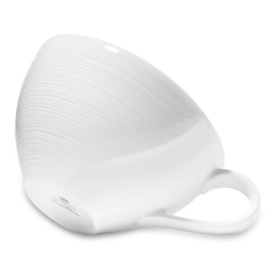 Чашка чайная Narumi Воздушный белый 350 мл, фарфор костяной