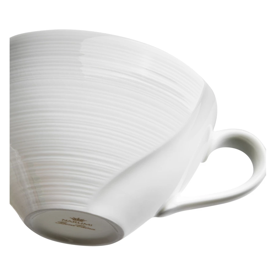 Чашка чайная Narumi Воздушный белый 350 мл, фарфор костяной