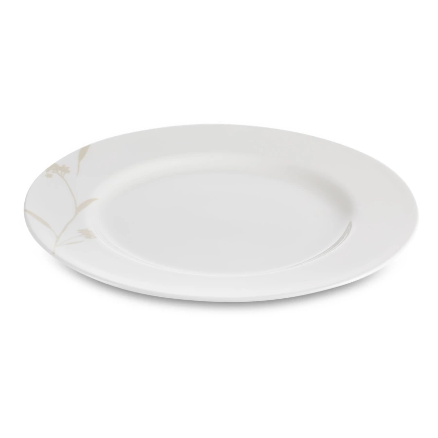 Тарелка закусочная Narumi Ботаника 23 см, фарфор костяной