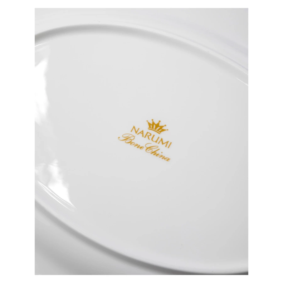 Блюдо овальное Narumi Ботаника 32 см, фарфор костяной