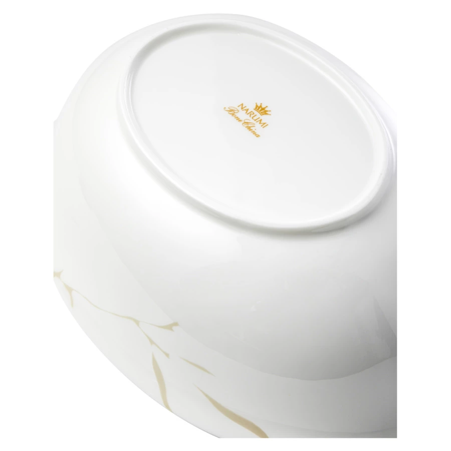 Блюдо овальное Narumi Ботаника 24 см, фарфор костяной