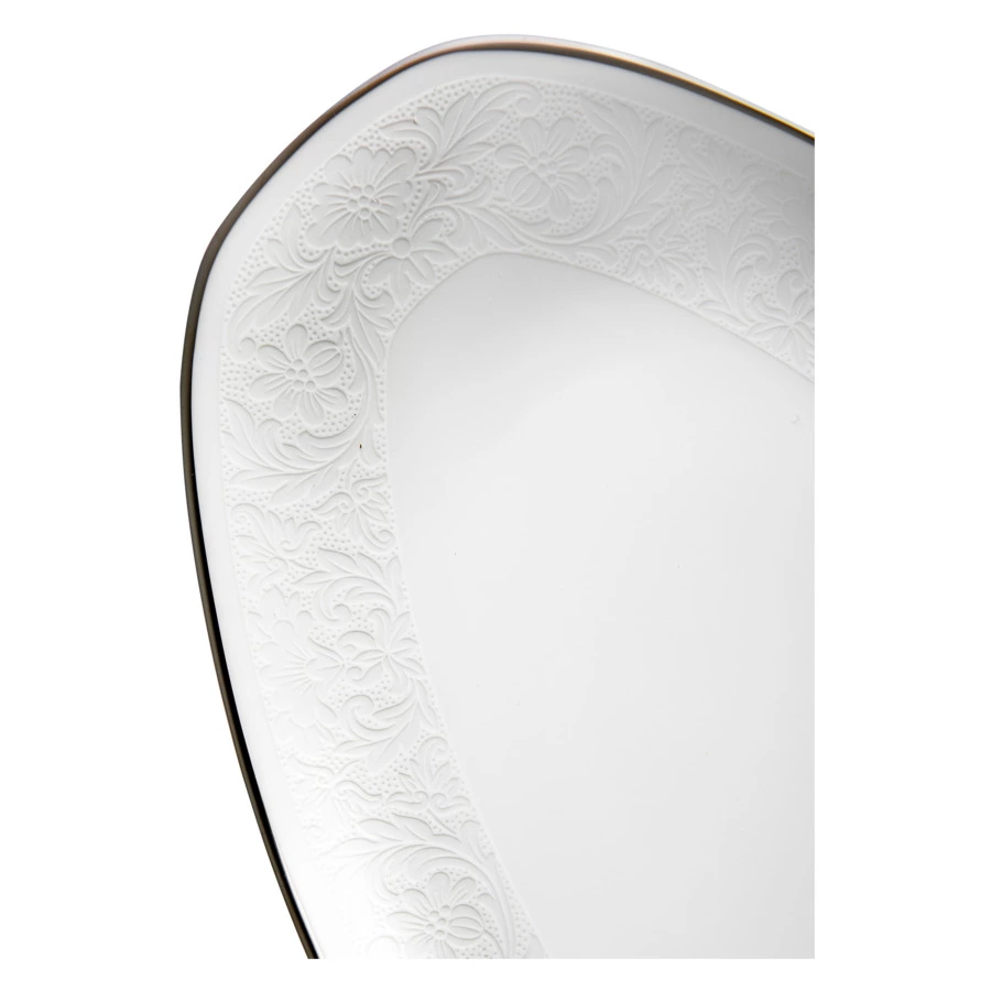 Блюдо овальное Narumi Рошель 32 см, фарфор костяной