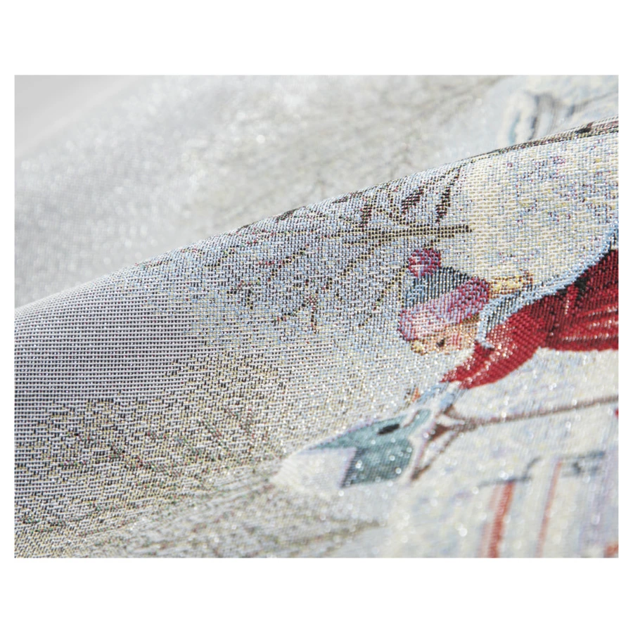 Скатерть-наперон Mix&Match Home В гостях у сказки 100х100 см, гобелен, голубой