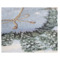 Скатерть прямоугольная Mix&Match Home Дед мороз и лесные друзья 160х300 см, гобелен, голубой