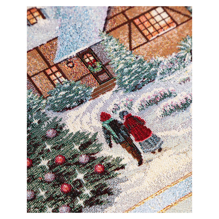 Набор салфеток подстановочных Mix&Match Home Новогодний вечер 35х50 см, 2 шт, гобелен, голубой