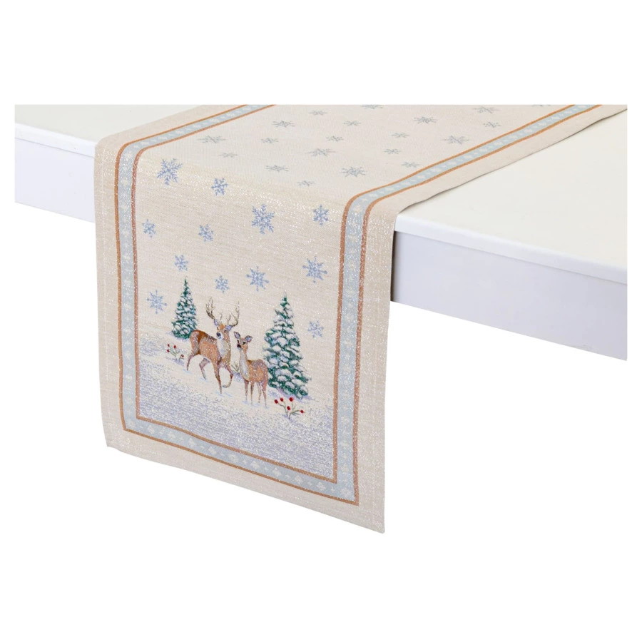 Дорожка для стола Mix&Match Home Бэмби 40х100 см, гобелен, бежевый