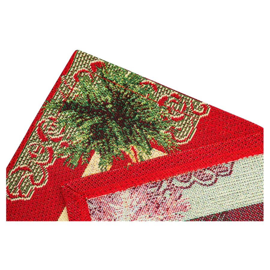 Набор салфеток подстановочных Mix&Match Home Елка желаний Золотая 35х50 см, 2 шт, гобелен, бежевый