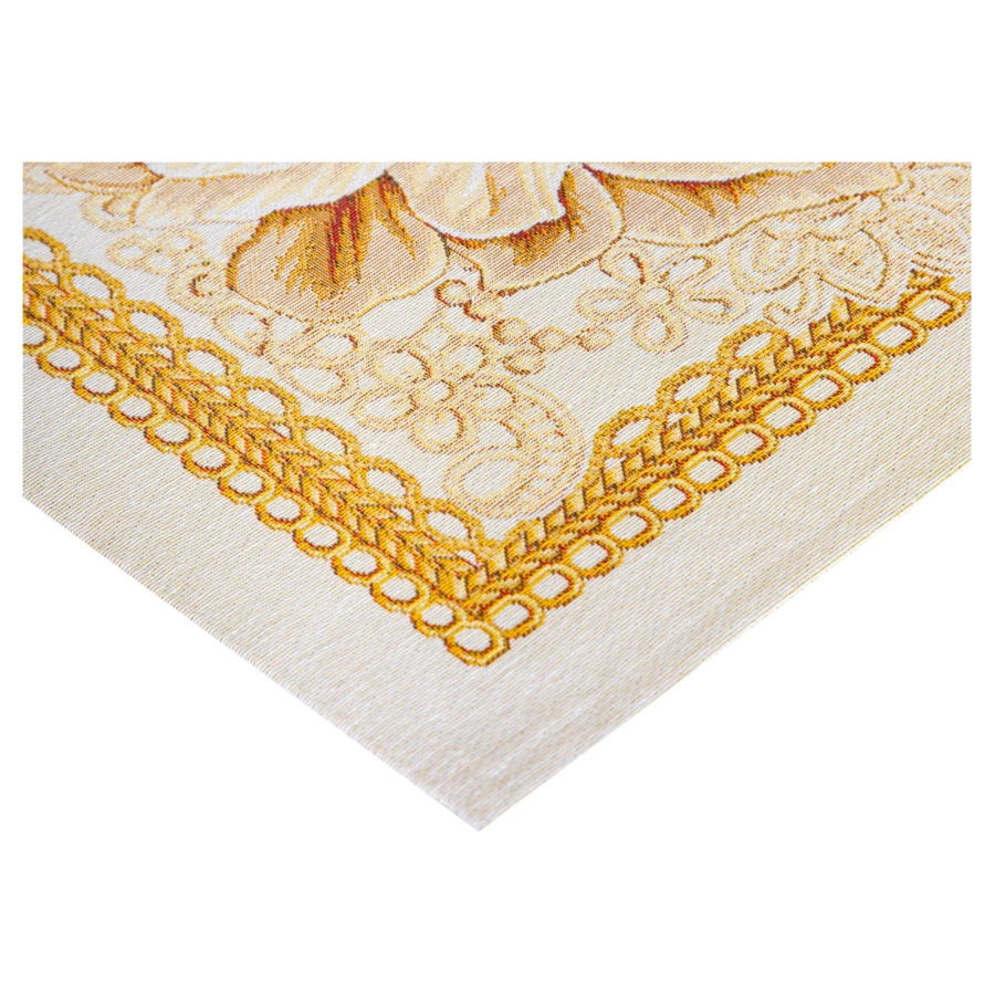 Дорожка для стола Mix&Match Home Золотые шары и свеча 44х140 см, гобелен, бежевый