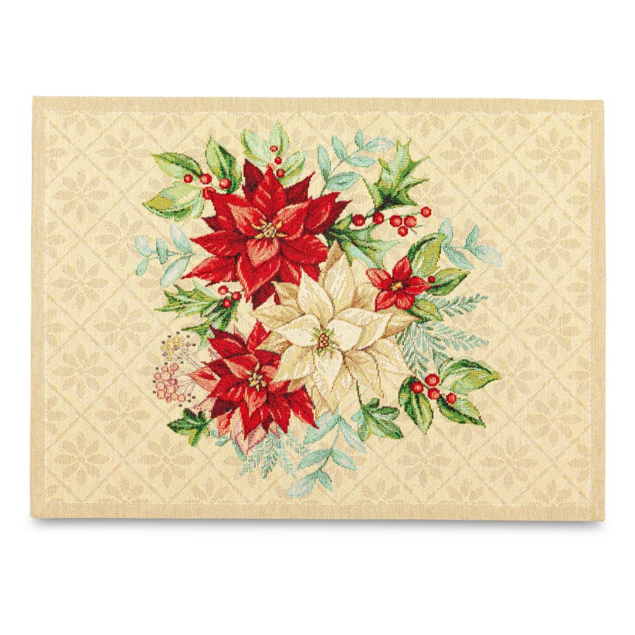 Набор салфеток подстановочных Mix&Match Home Мастерская подарков 35х45 см, 2 шт, гобелен, бежевый