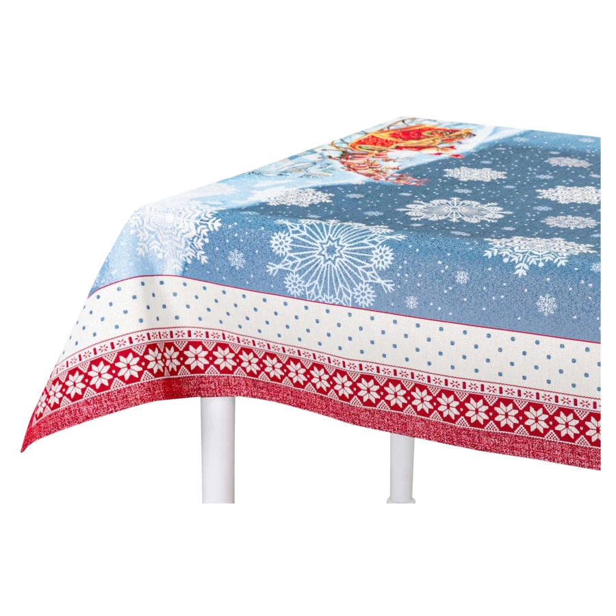 Скатерть прямоугольная Mix&Match Home Ночь перед Рождеством 140х260 см, гобелен, синий