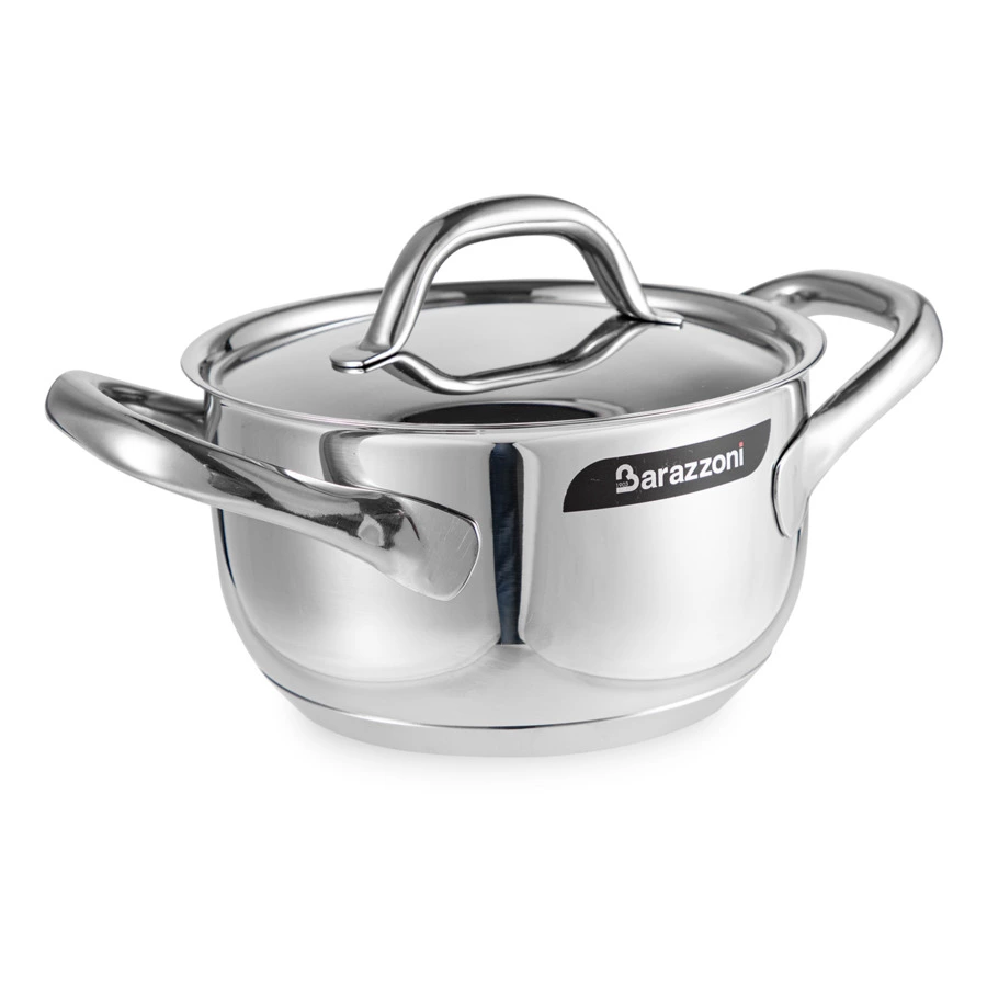 Кастрюля с крышкой Barazzoni Chef line 1,4 л 16 см, сталь нержавеющая