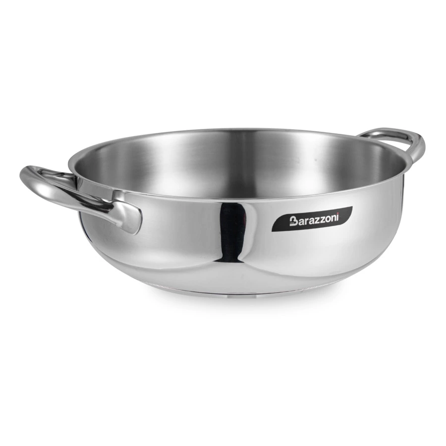 Кастрюля низкая с крышкой Barazzoni Chef line 4,4 л 28 см, сталь нержавеющая