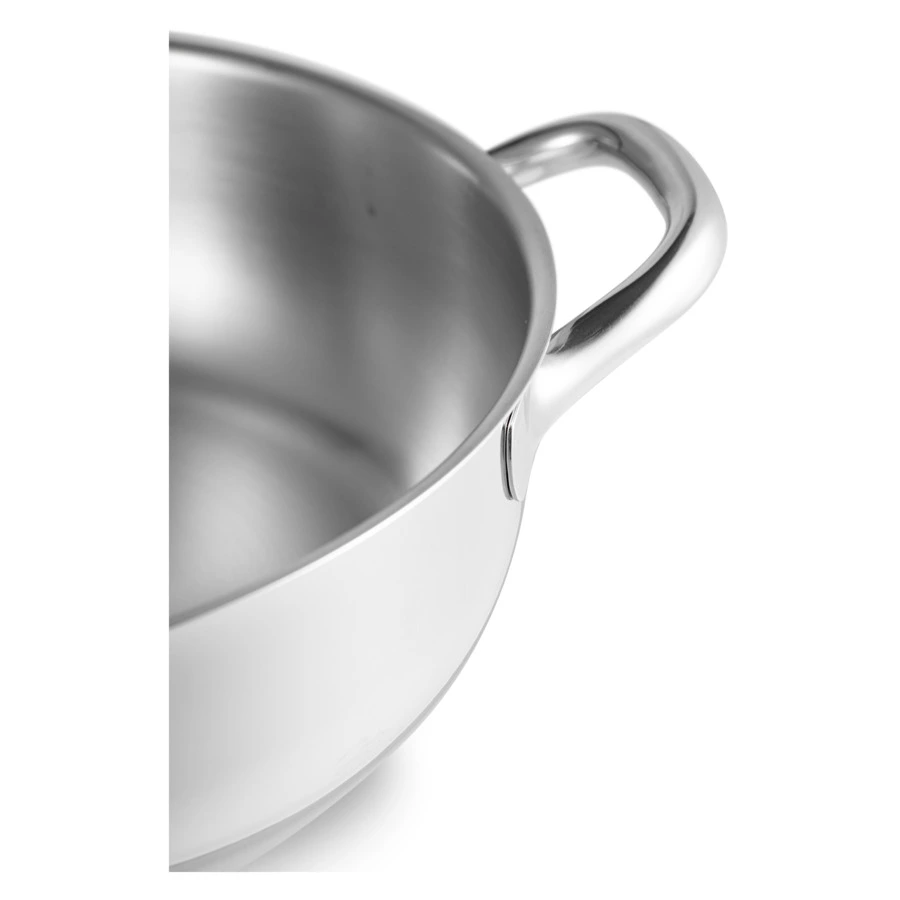 Кастрюля низкая с крышкой Barazzoni Chef line 4,4 л 28 см, сталь нержавеющая