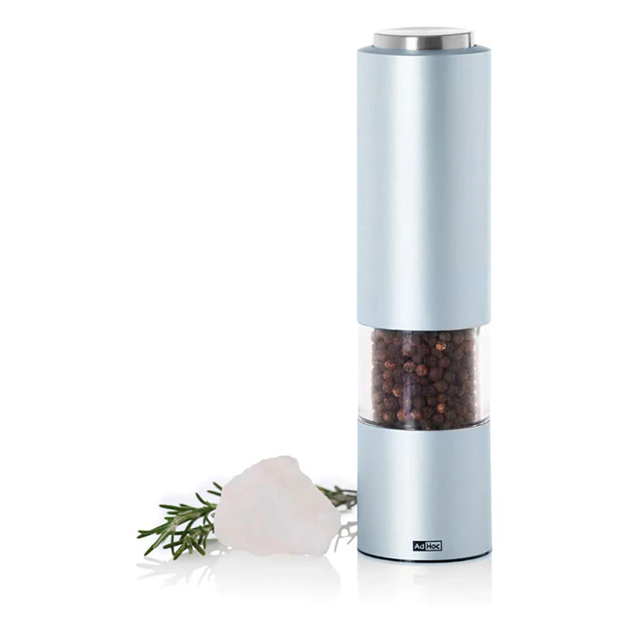 Мельница электрическая для перца и соли AdHoc EMill 21,5x5 см, сталь нержавеющая, голубой, п/к
