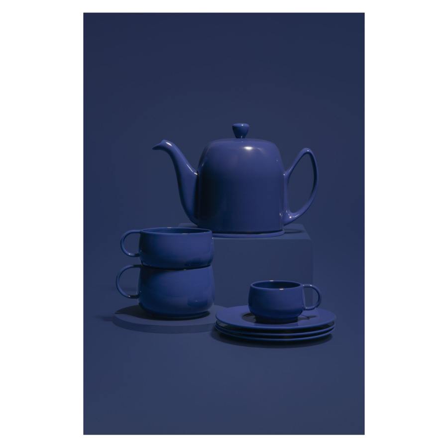 Чайник заварочный Degrenne Salam 1 л, керамика, сталь нержавеющая, синий