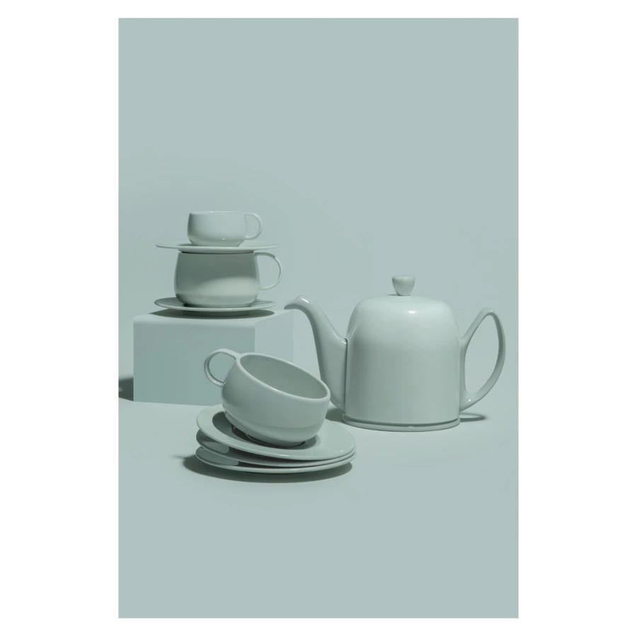 Чайник заварочный Degrenne Salam 1 л, керамика, сталь нержавеющая, мятный