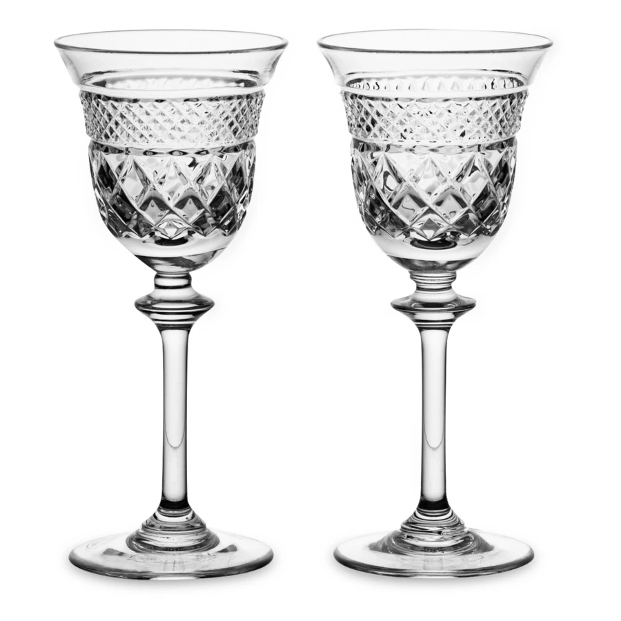 Набор рюмок для ликера Cristal de Paris Новый Король Георг 100 мл, 2 шт, хрусталь