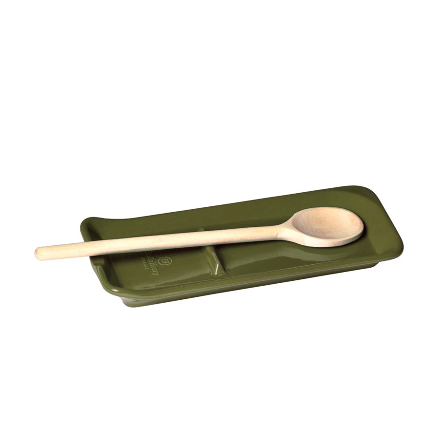 Подставка под ложку Emile Henry 22,5х10х3см, лавровый лист, керамика