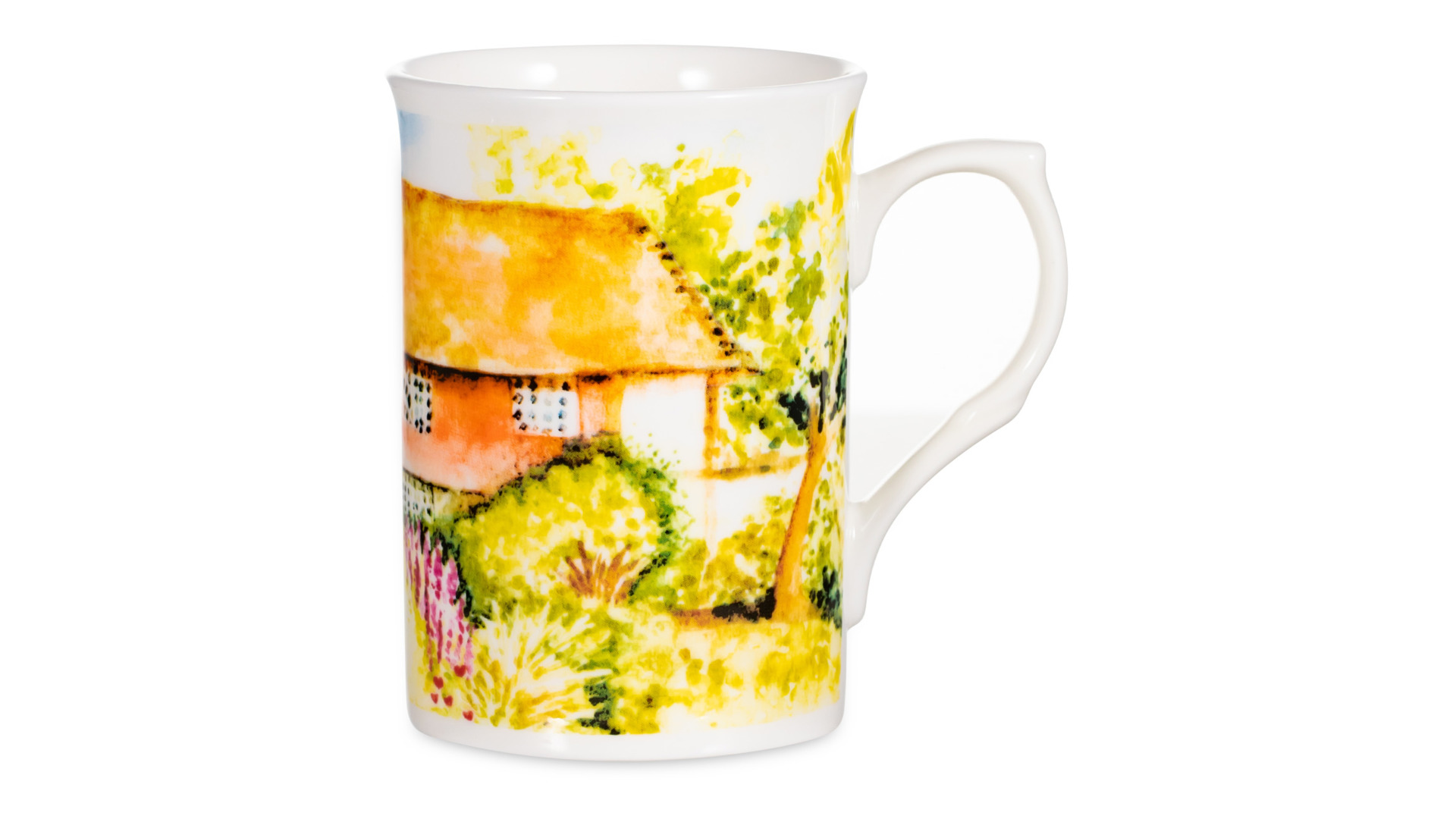 Кружка Just Mugs Buxton Загородные дома Дом с деревом 325 мл, фарфор  костяной (JUST MUGS) - купить в Москве в Williams Oliver