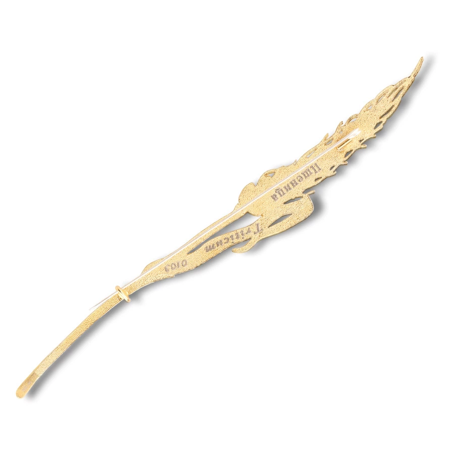 Брошь Русские самоцветы Пшеница 17 г, серебро 925