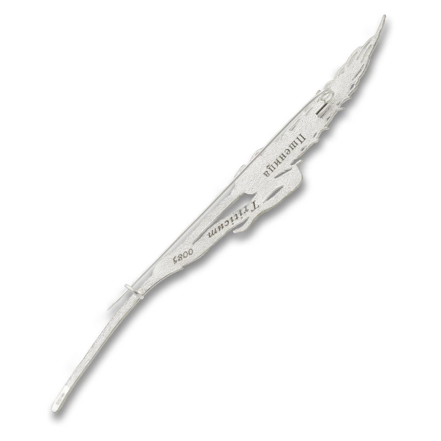 Брошь Русские самоцветы Пшеница 15,83 г, серебро 925