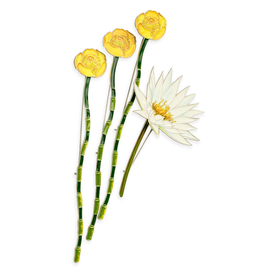 Брошь Русские самоцветы Кубышка 15,01 г, серебро 925