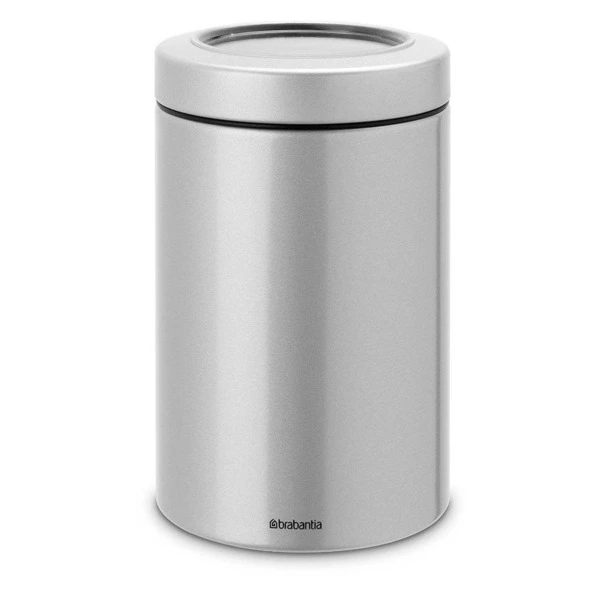 Контейнер с прозрачной крышкой Brabantia 1,4 л, сталь нержавеющая, серый металлик-Sale