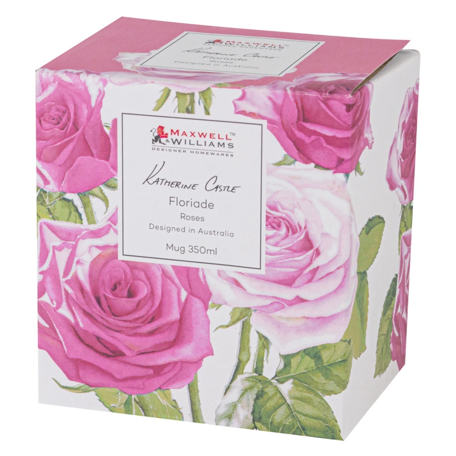 Кружка Maxwell & Williams Флориада Розы 350 мл, фарфор костяной, п/к