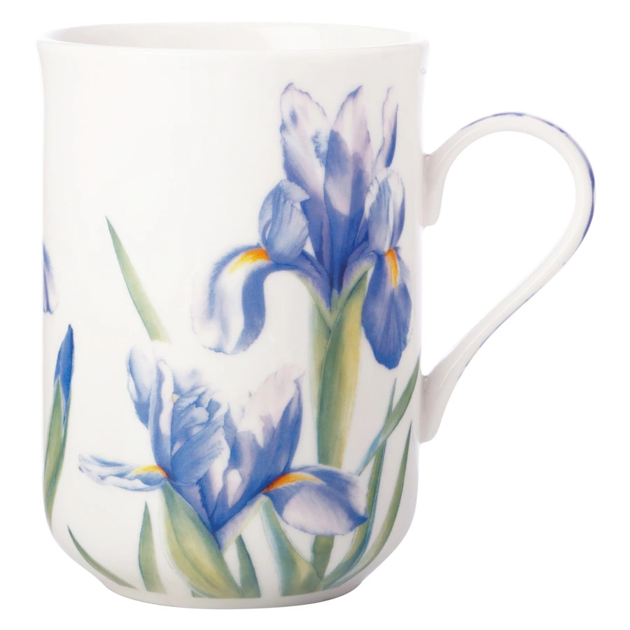 Кружка Maxwell & Williams Флориада Ирисы 350 мл, фарфор костяной, п/к