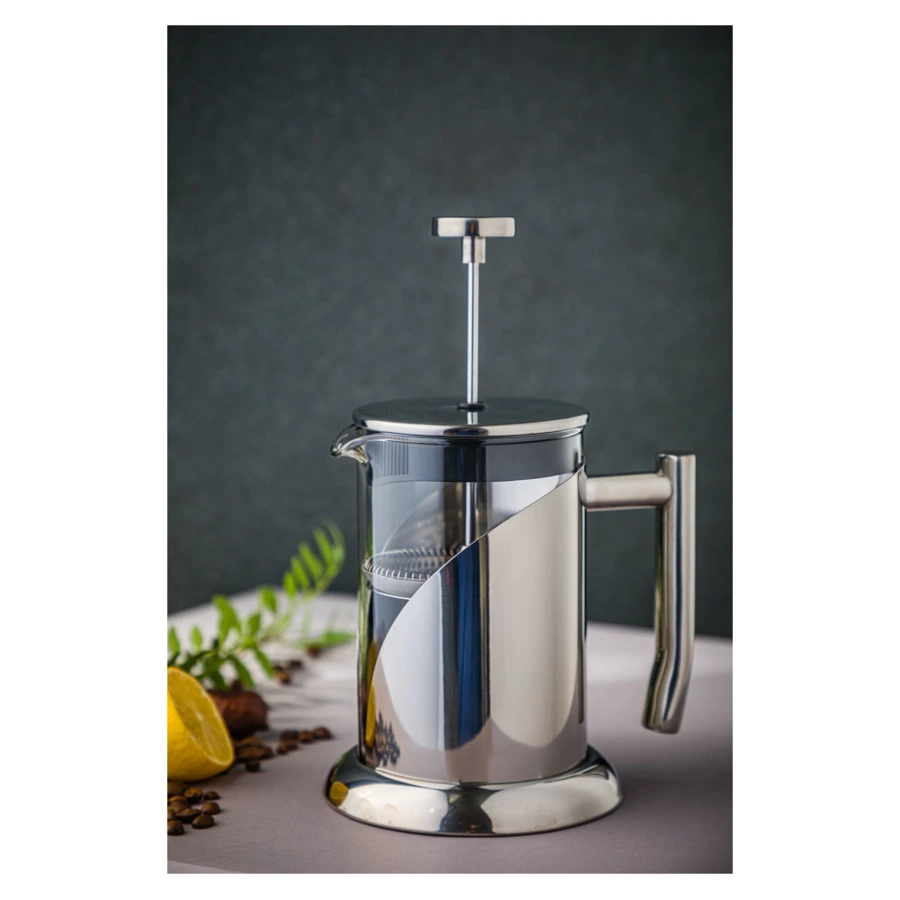 Френч-пресс Weis Волна 800 мл, стекло, сталь нержавеющая