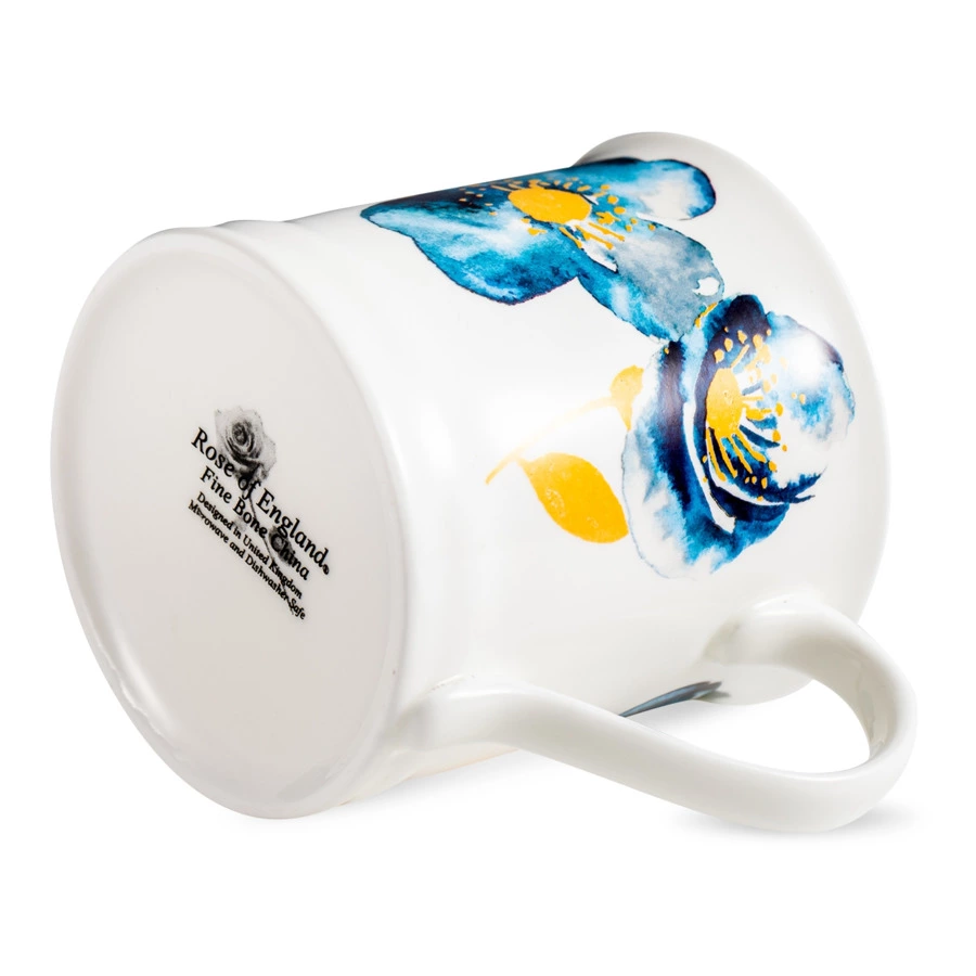 Кружка Just Mugs Devon Синий сад №2 412 мл, фарфор костяной