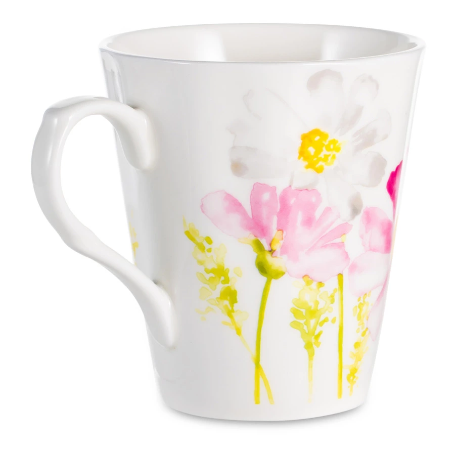 Кружка Just Mugs Heritage Идеальный сад Ромашки 370 мл, фарфор костяной