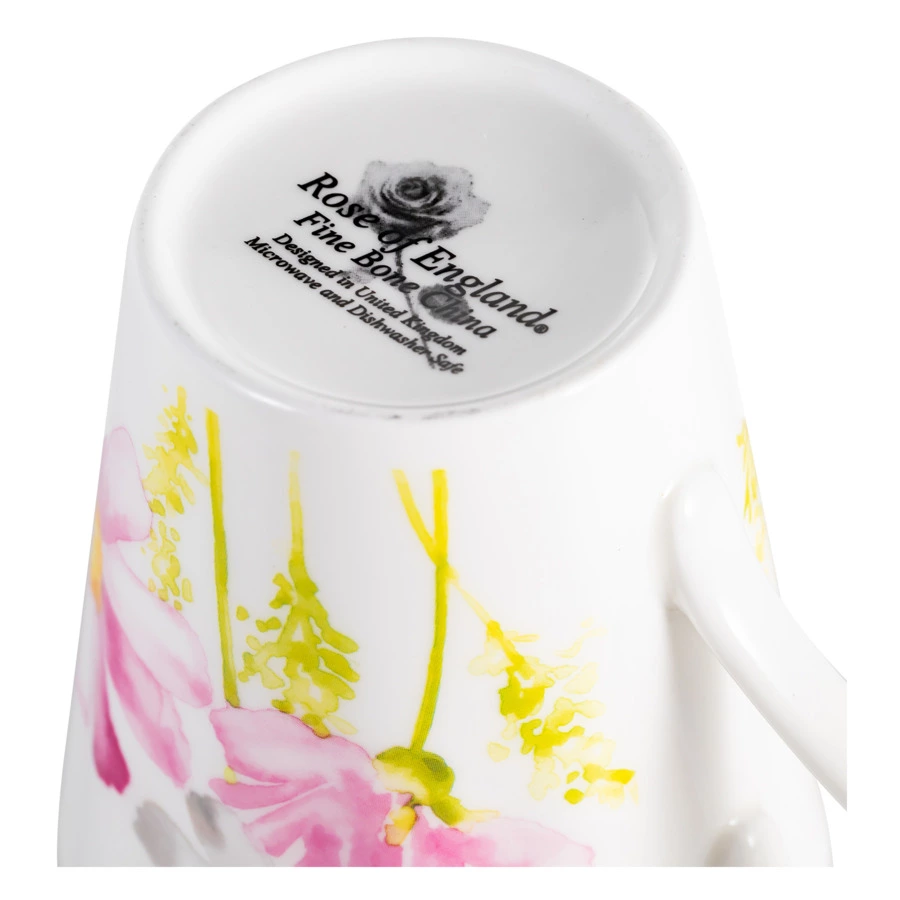 Кружка Just Mugs Heritage Идеальный сад Ромашки 370 мл, фарфор костяной