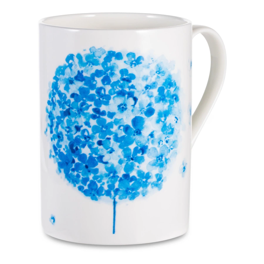 Кружка Just Mugs Norfolk Цветы №1 400 мл, фарфор костяной