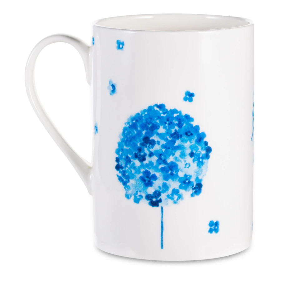 Кружка Just Mugs Norfolk Цветы №1 400 мл, фарфор костяной