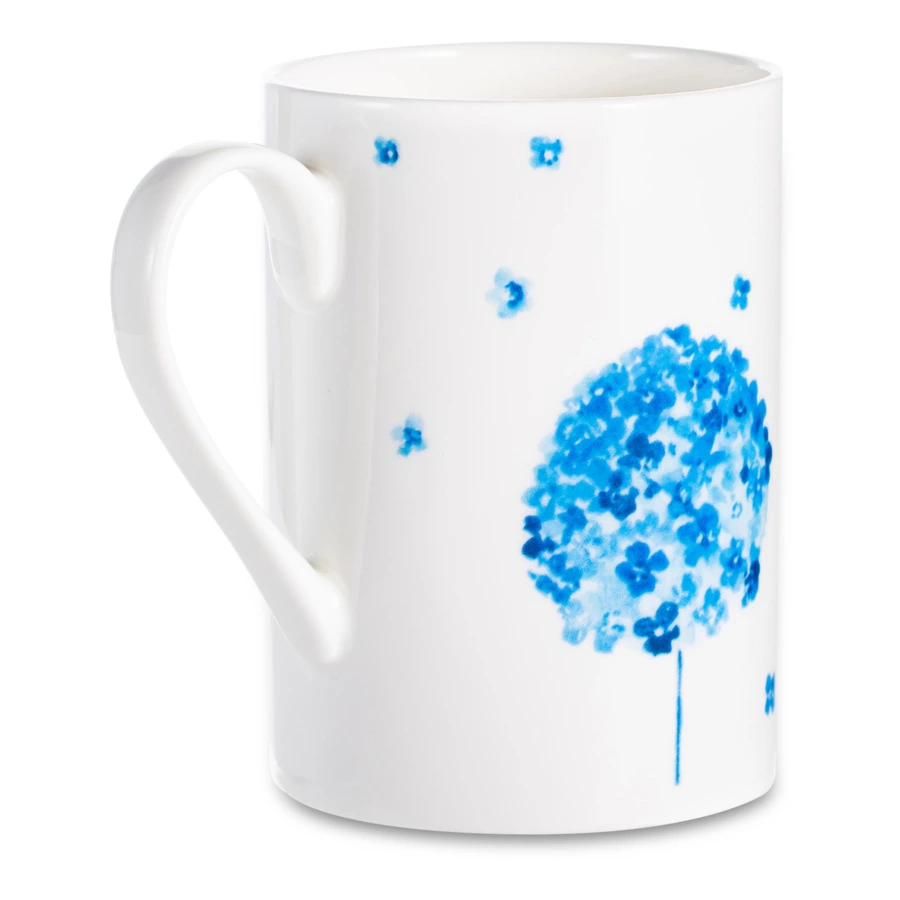 Кружка Just Mugs Norfolk Цветы №1 400 мл, фарфор костяной