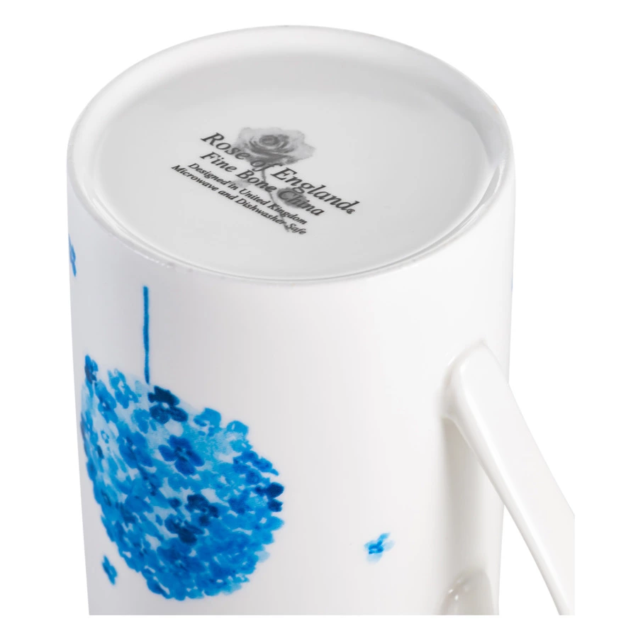 Кружка Just Mugs Norfolk Цветы №1 400 мл, фарфор костяной