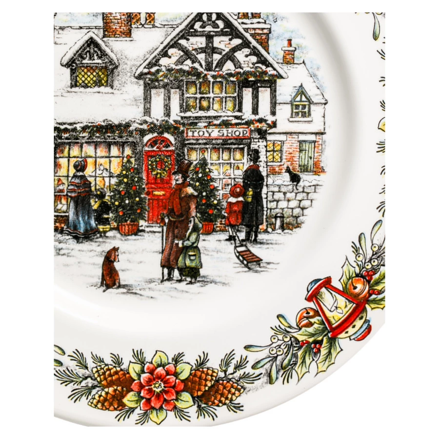 Набор тарелок обеденных Royal Stafford Магазин Игрушек 28 см, 4 шт, фаянс