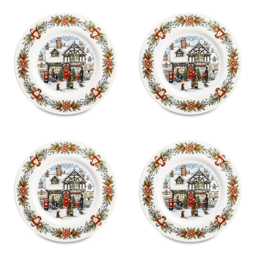 Набор тарелок закусочных Royal Stafford Магазин Игрушек 21 см, 4 шт, фаянс