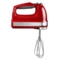 Миксер ручной KitchenAid 85 Вт, 9 скоростей, 4 насадки, красный, 5KHM9212EER