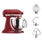 Миксер планетарный KitchenAid Artisan 4,8 л, красный, 5KSM125EER, 3 насадки