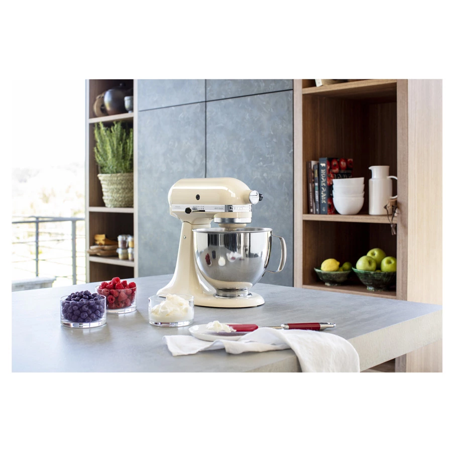 Миксер планетарный KitchenAid Artisan 4,8 л, кремовый, 5KSM125EAC, 3 насадки