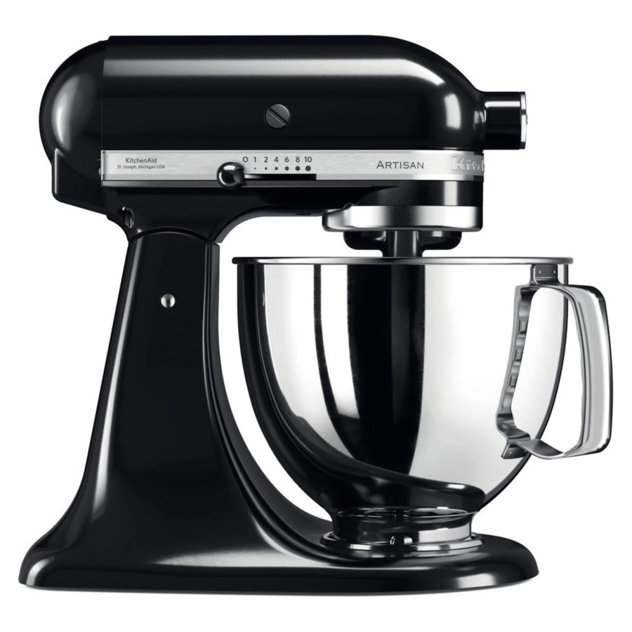 Миксер планетарный KitchenAid Artisan 4,8 л, черный, 5KSM125EOB, 3 насадки