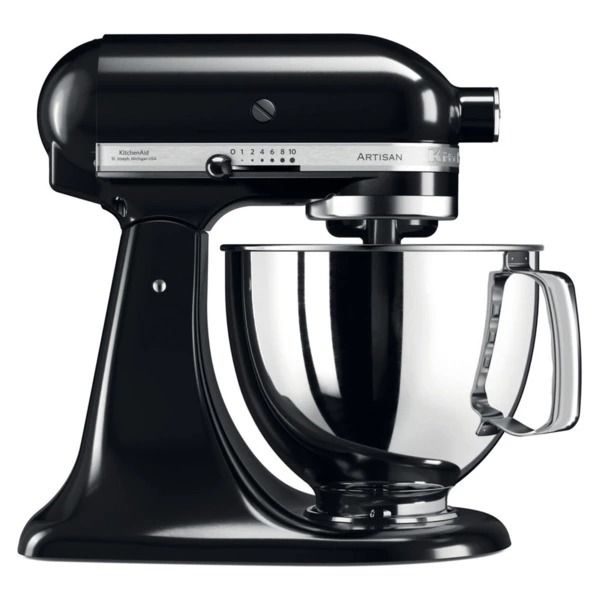 Миксер планетарный KitchenAid Artisan 4,8 л, черный, 5KSM125EOB, 3 насадки