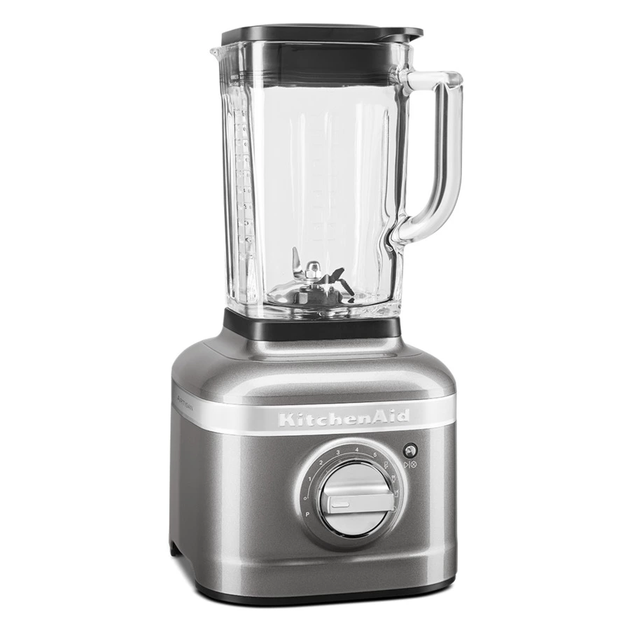 Блендер стационарный KitchenAid Artisan K400, стеклянный стакан 1,4 л, 5KSB4026EMS, серебр.медальон,
