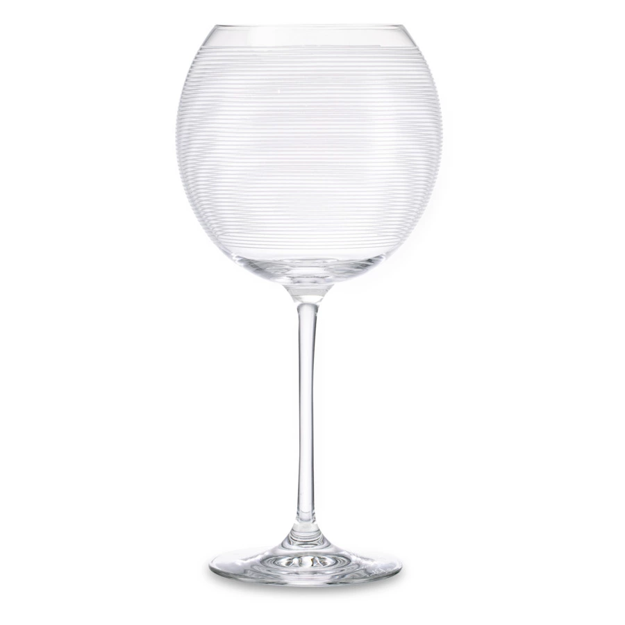 Набор бокалов для красного вина Mikasa Cheers 750 мл, 4 шт, стекло, серебристый декор, п/к