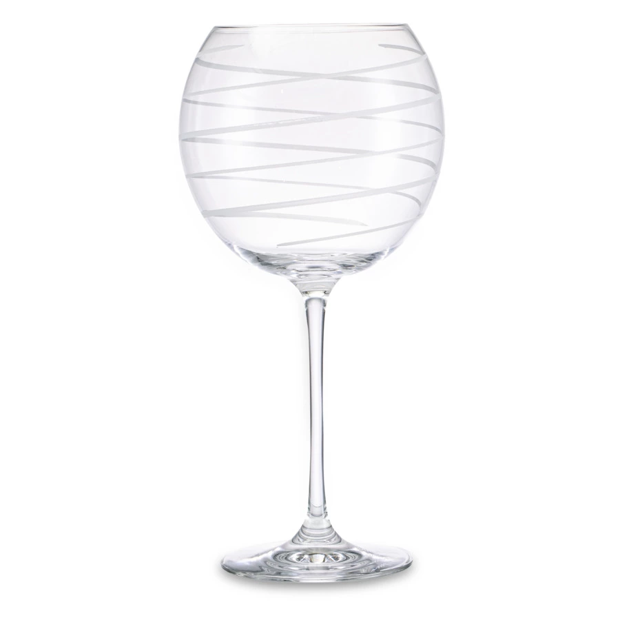 Набор бокалов для красного вина Mikasa Cheers 750 мл, 4 шт, стекло, серебристый декор, п/к